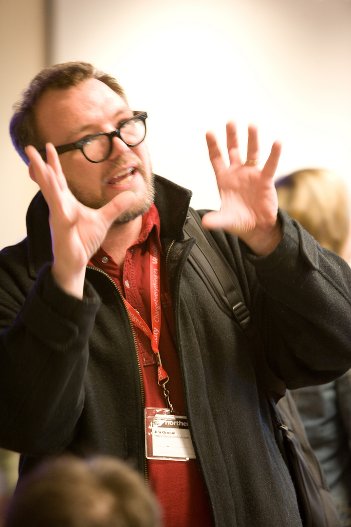 Jim Groom at Northern Voice 2008 - Photo Credit Kris Krüg