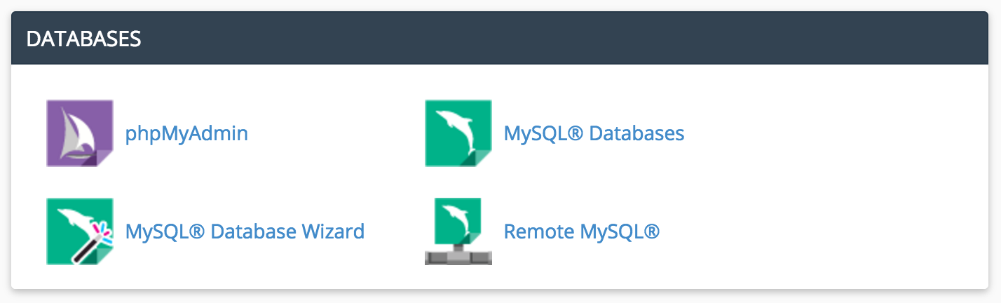 cPanel Database Tools