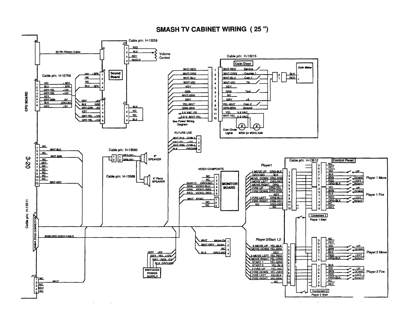 Smash TV Cabinet Wiring Diagram