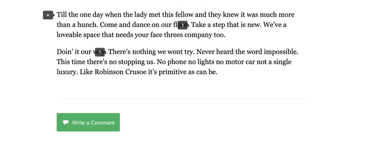 Inline Annotation and Commenting with WordPress